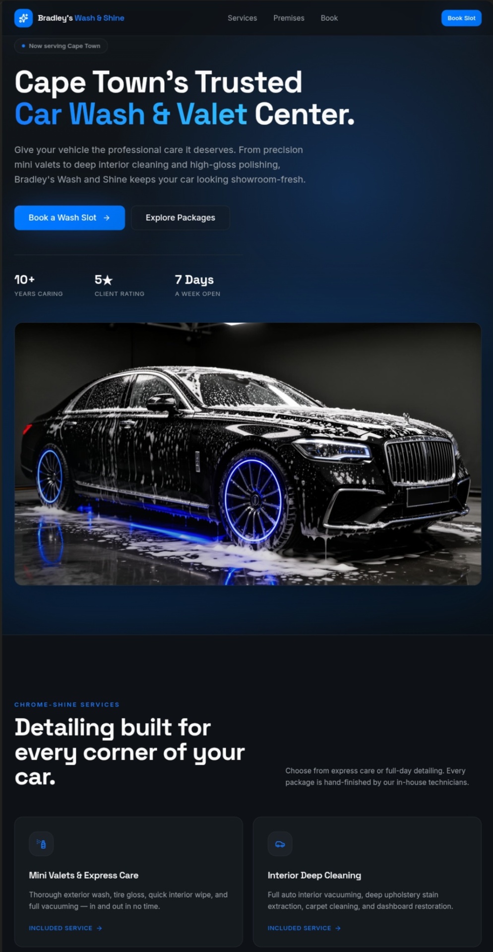 Bradley's Wash & Shine project mockup